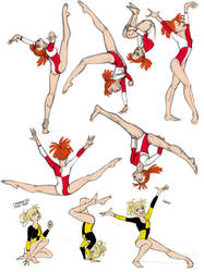 Gymnastics Twins 2 by insectikette