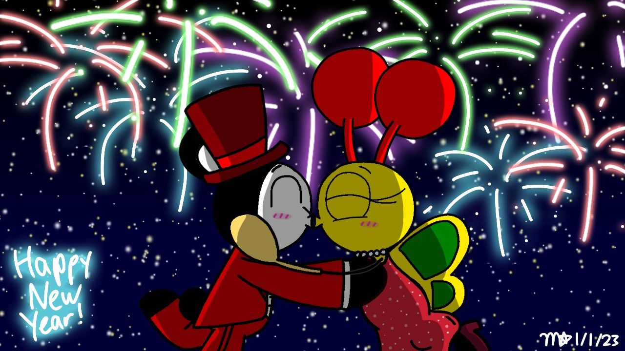 New Year Kiss by Mattoons7 on DeviantArt