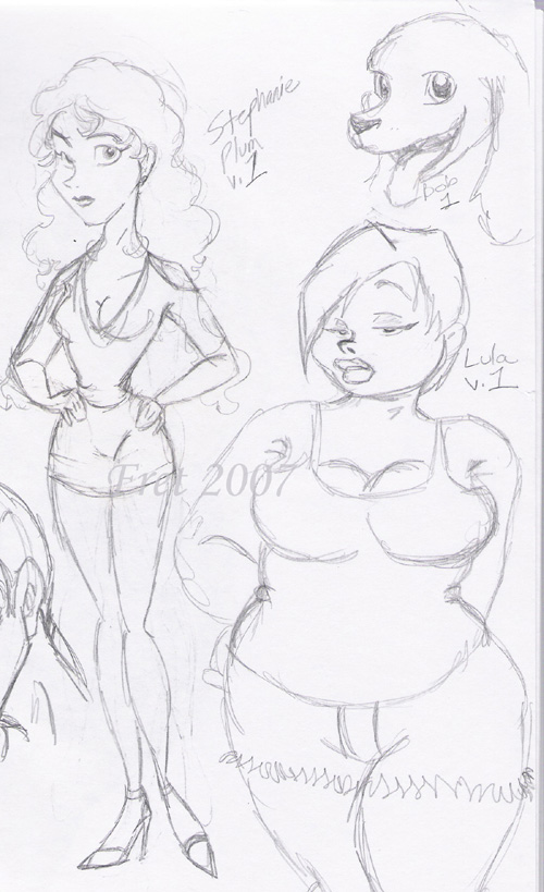 Stephanie Plum Sketches