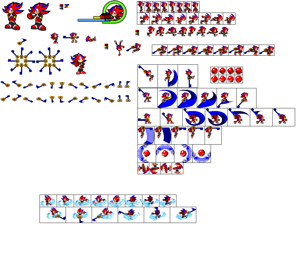 Sonic Sprites v1 (WIP) by AxelFlox on DeviantArt