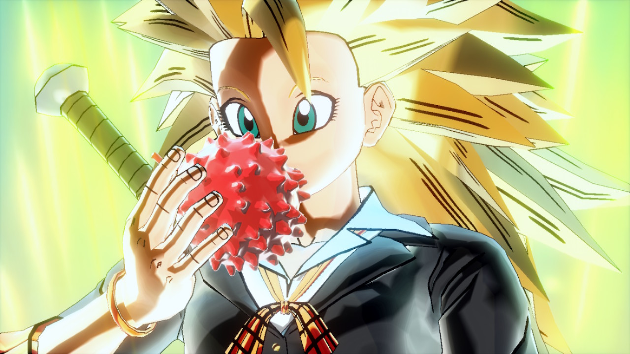DBXV2 Gemini eat the Fruit (SSJ3) by Mike437 on DeviantArt