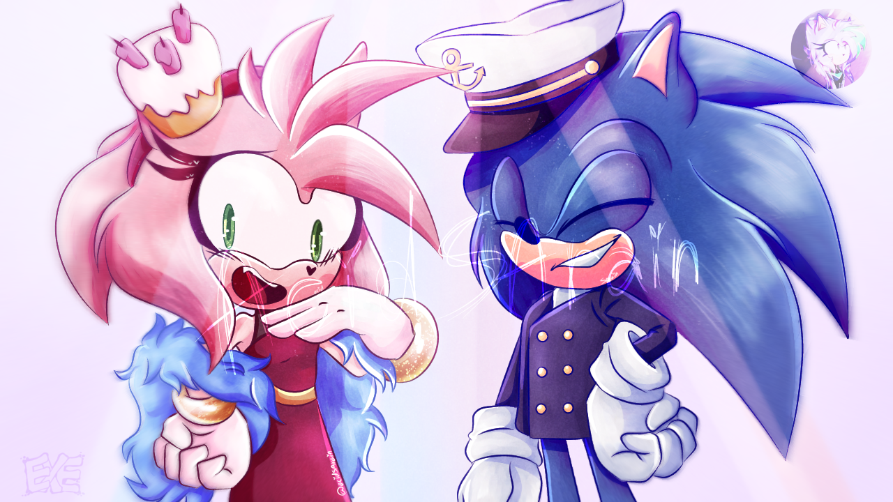 Sonamy  Sonic art, Sonic fan art, Sonic heroes