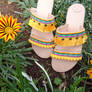 Greek Leather Sandals 'Chrysanthe', Boho sandals