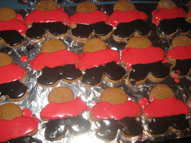 Red Shirt Gingerbread Cookies