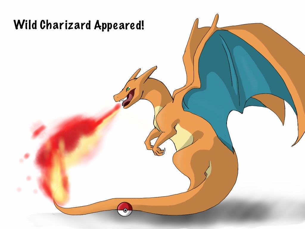 Wild Charizard! by gatorette8 on DeviantArt