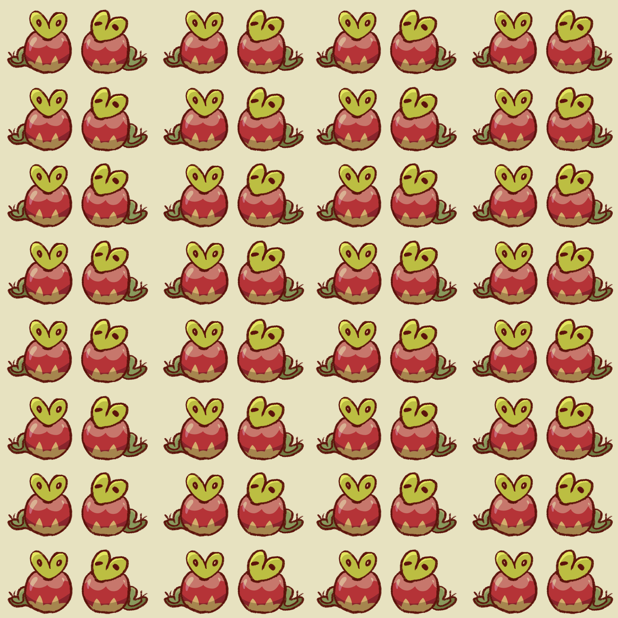 Applin Pattern/ Background by Kitteneez on DeviantArt