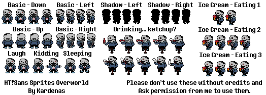 Horror!Sans Overworld Sprites by Coffey12 on DeviantArt