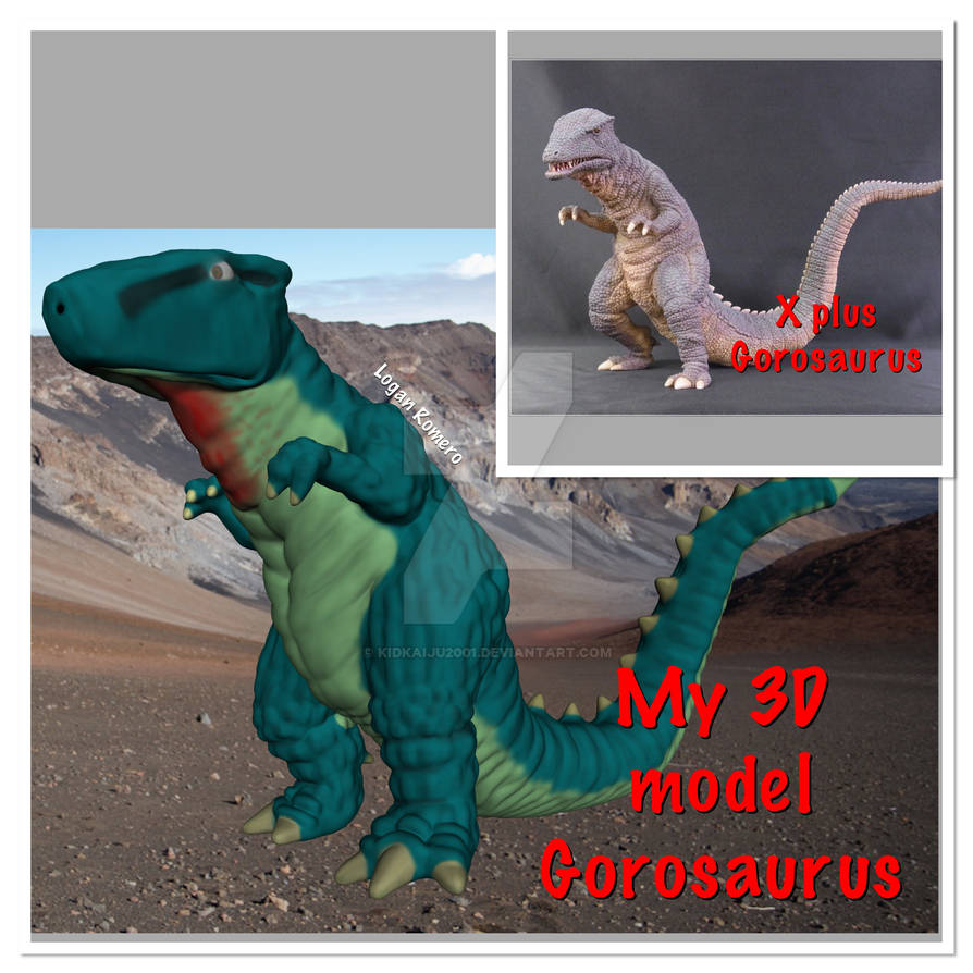 Gorosaurus Design My 3D Gorosaurus model by Kidkaiju2001 on DeviantArt