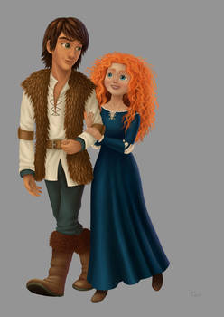 Hiccup and Merida