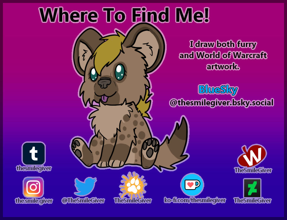 My socials and where to find me (Updated)