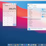 My Desktop with my HeaderBar App