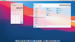 My Desktop with my HeaderBar App