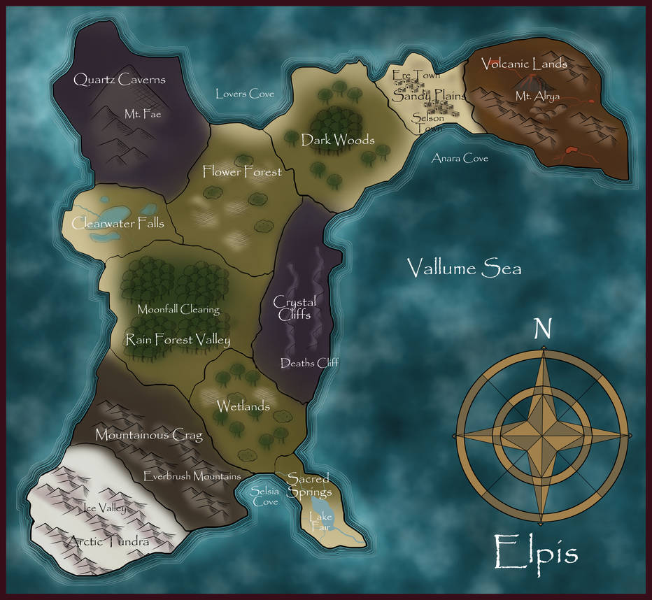 Map of Elpis by Vioclipse on DeviantArt