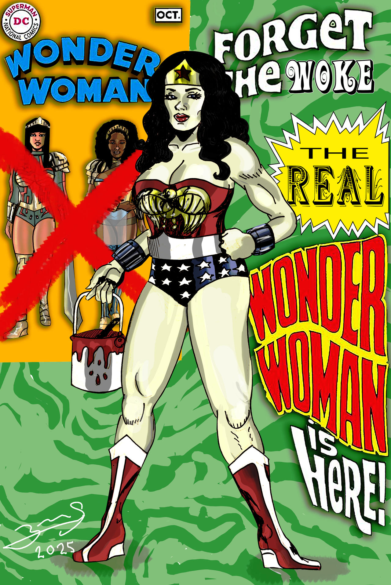 Deviantart Woke NO Woke Wonder Woman by emmanuelarmas on DeviantArt