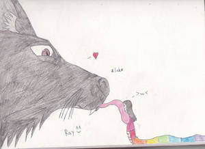 Wolfie Kisses colored