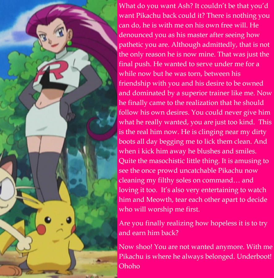 Defect Pikachu Pikachu defects to queen Jessie by Omnioum on DeviantArt
