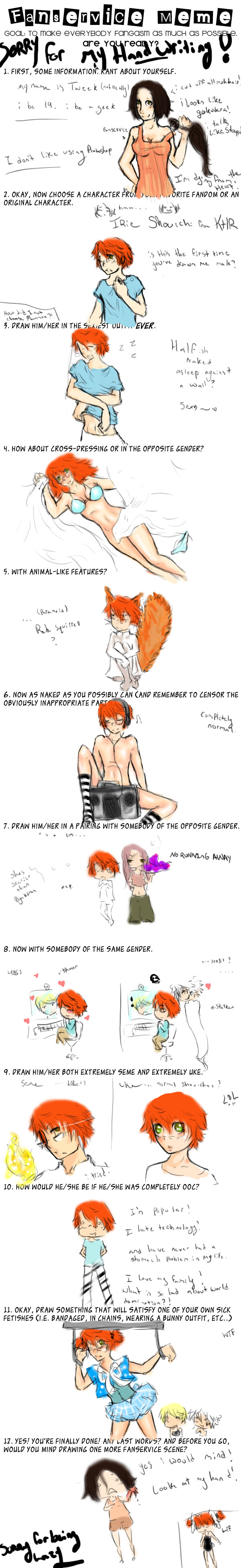 KHR Fanservice meme. Shouchan.