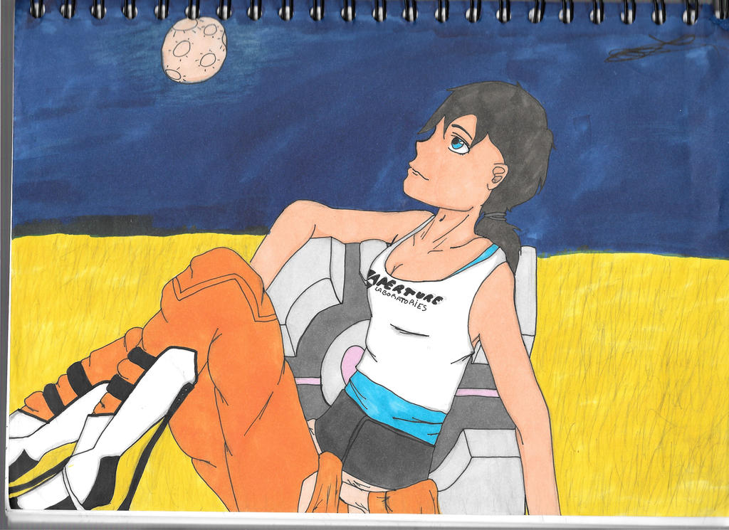 Chell (Fan art) -Portal- by AnonymeL on DeviantArt