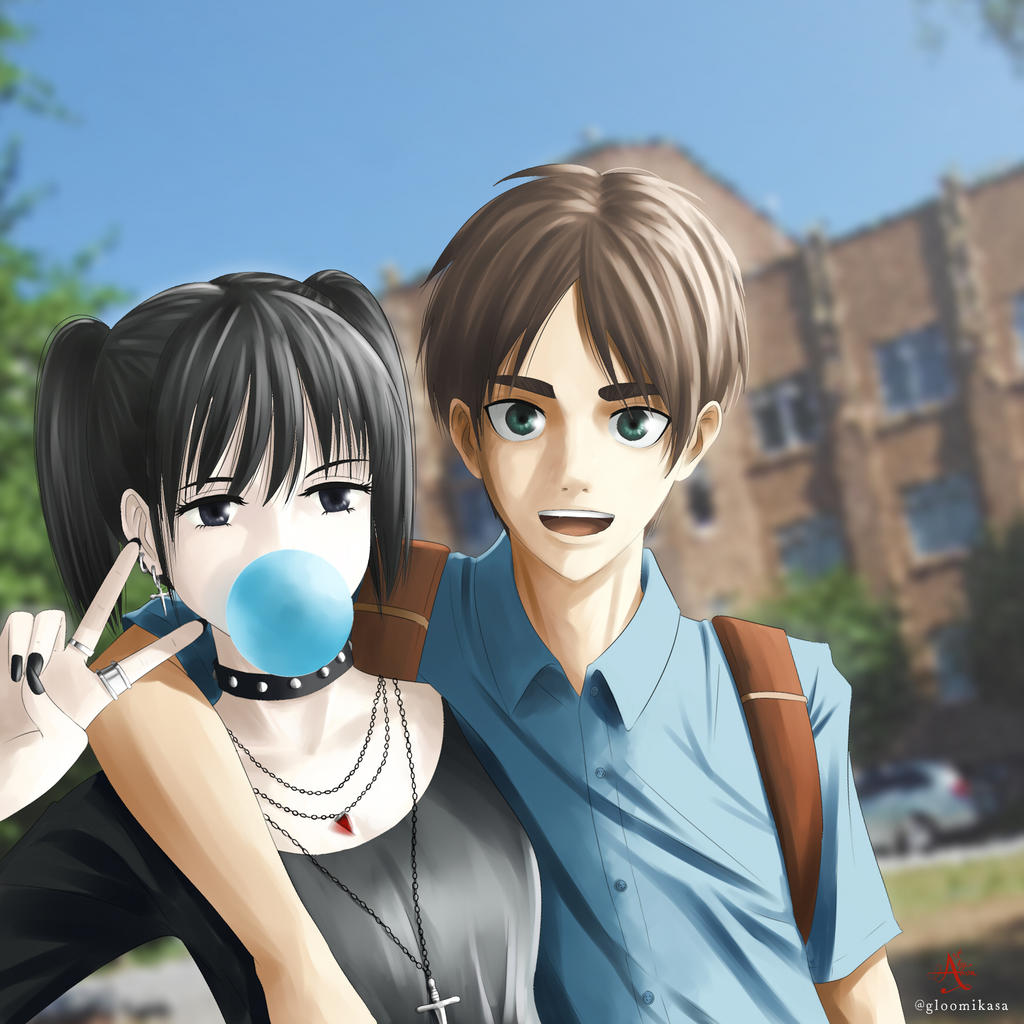 picture Mikasa Goth Official Art the goth girl and the wannabe by