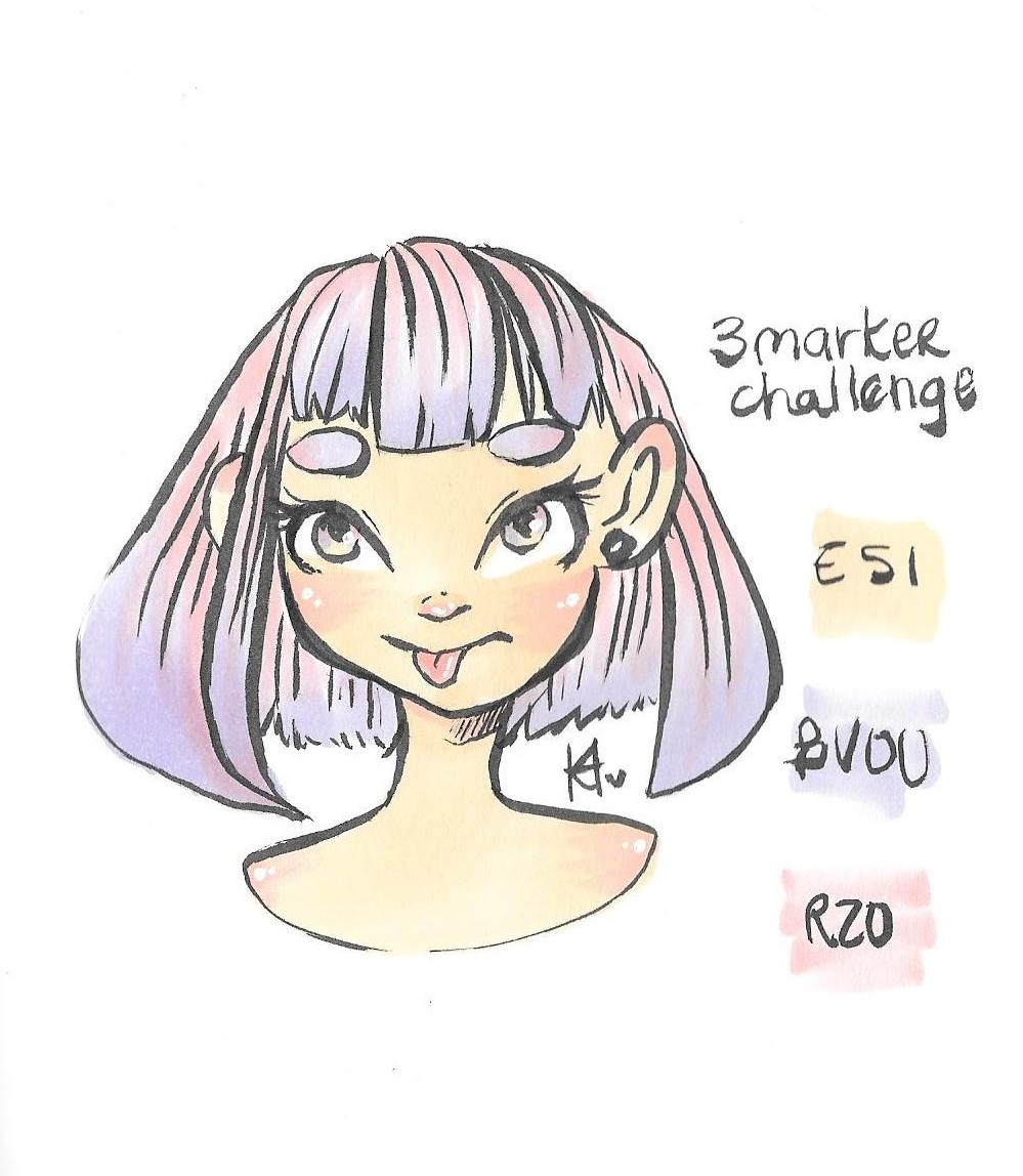 CHALLENGE! DRAWING with 3, 12 and 48 COLORS! 