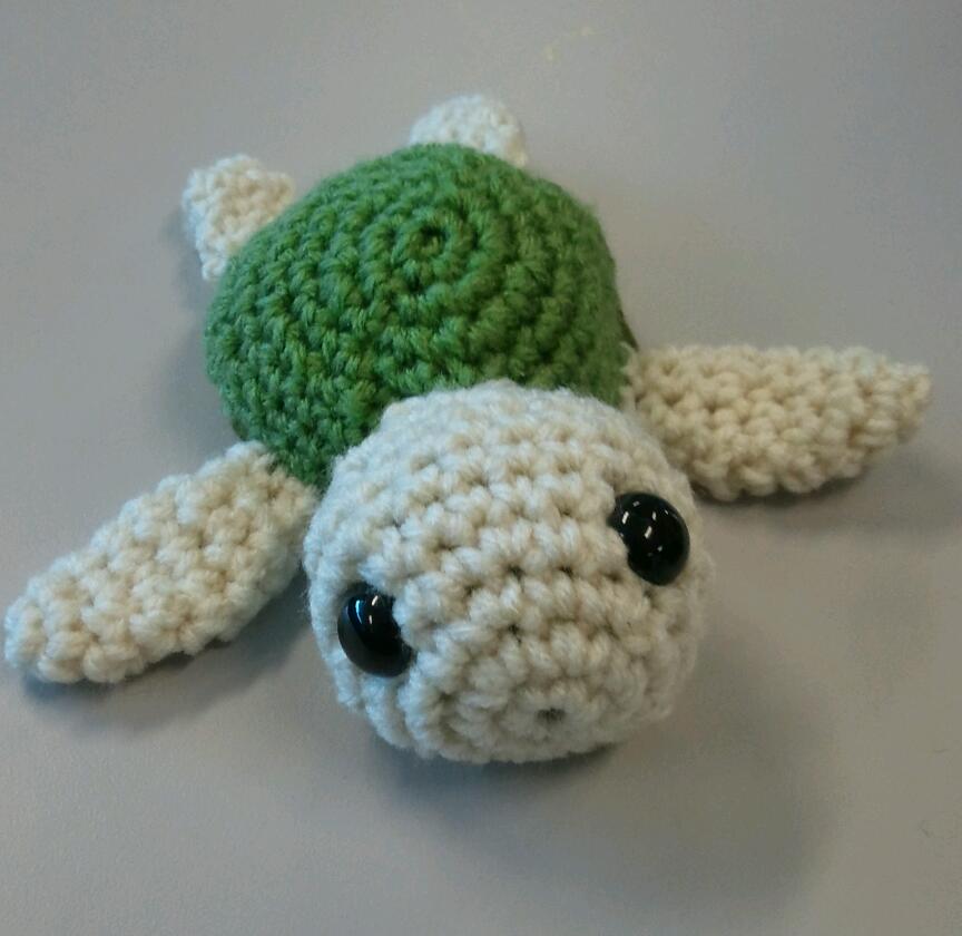 Baby Sea Turtle Plushie Crochet