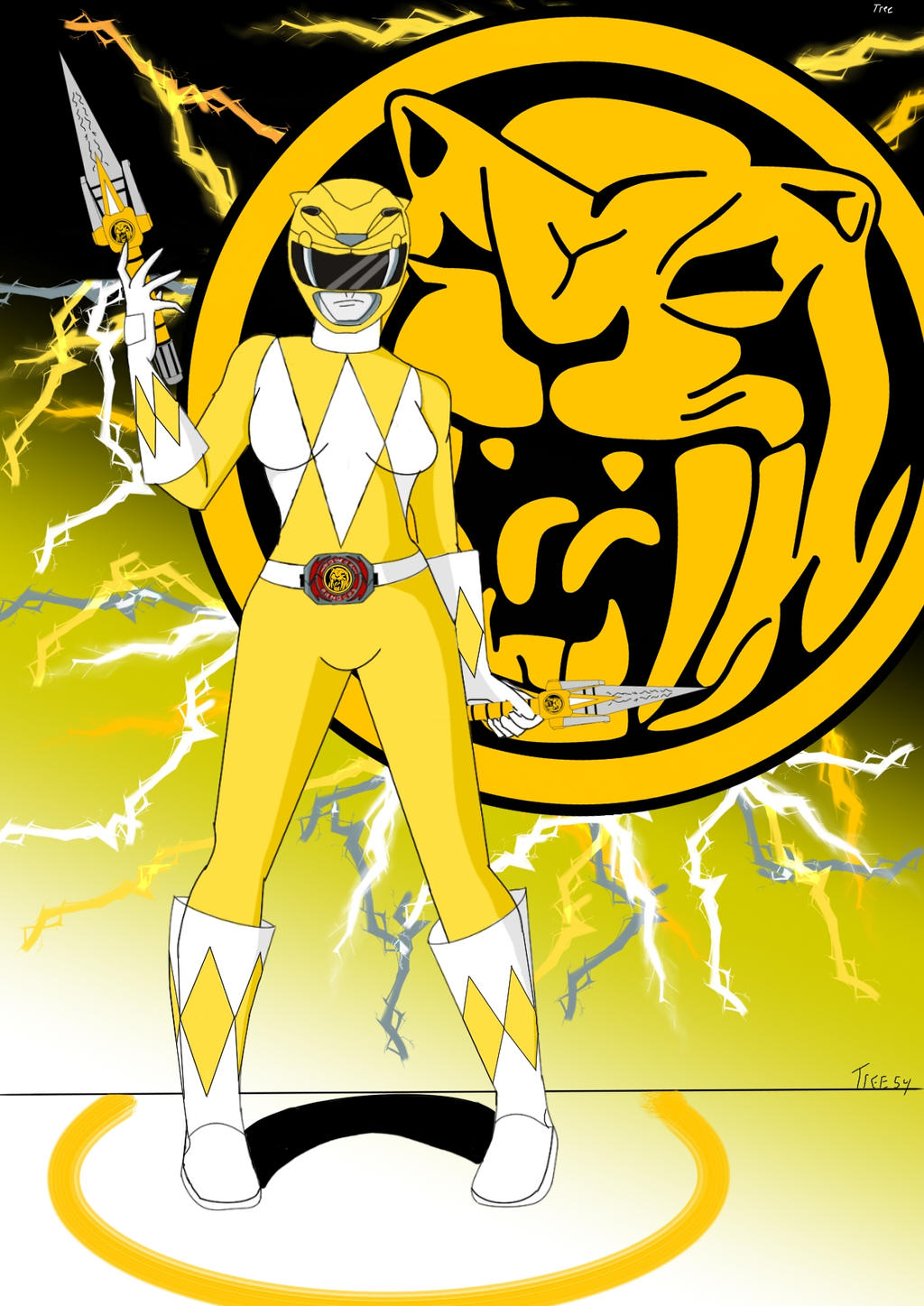 Power Rangers Yellow by Treedom54 on DeviantArt