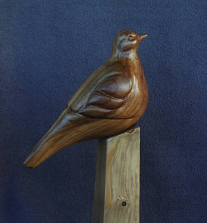 Dove wood sculpture 2