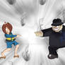 Kitaro vs the luagthing  sale man  or  Moguro Fuku