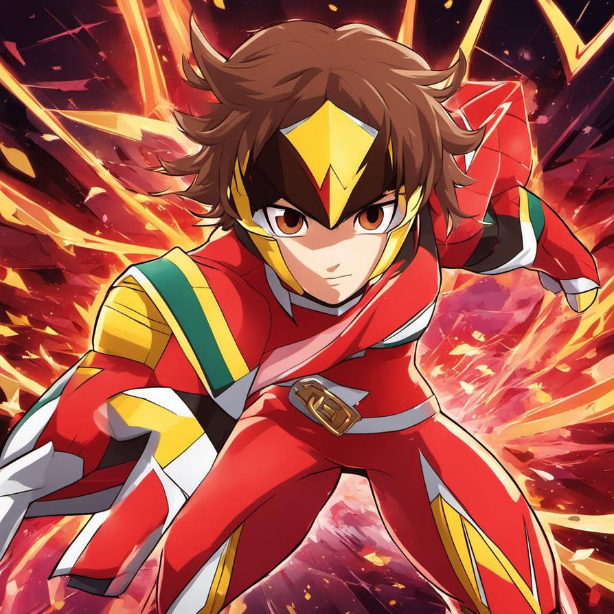 Power Rangers RedNinja Brown hair fair skin a boy' by hyu7109502 on ...