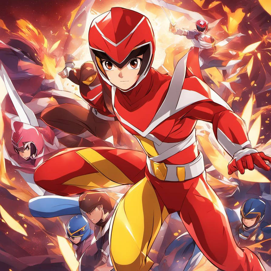 Power Rangers RedNinja Brown hair fair skin a boy' by hyu7109502 on ...