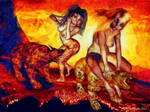 Girls tortured by hell monsters - artistic nudes by Cyberalbi