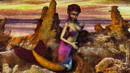 Little mermaid girl by Cyberalbi