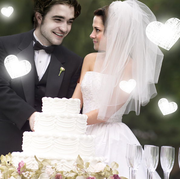 Bella and Edward Wedding Cake