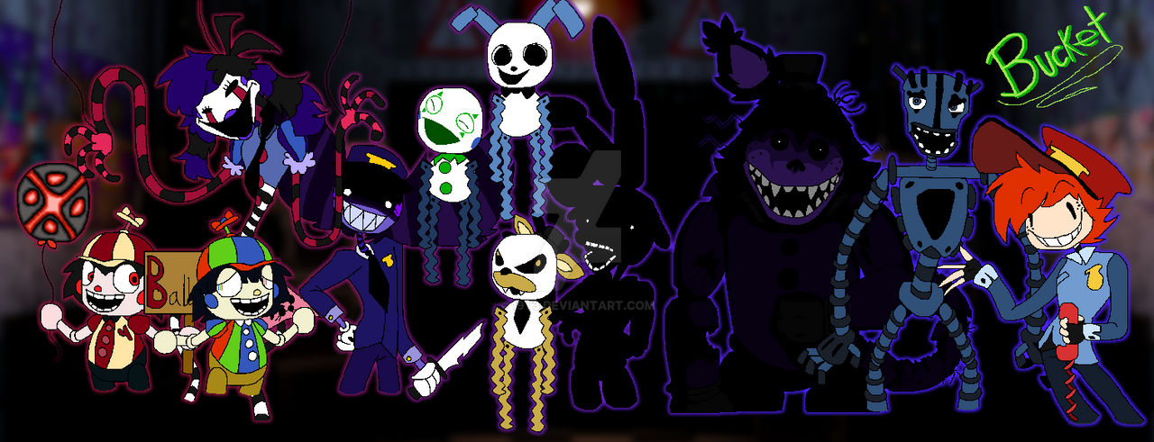 Miscellaneous Characters Into Fnaf! by 19t3 on DeviantArt