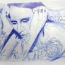 Marilyn Manson, ballpoint pen, 2010.