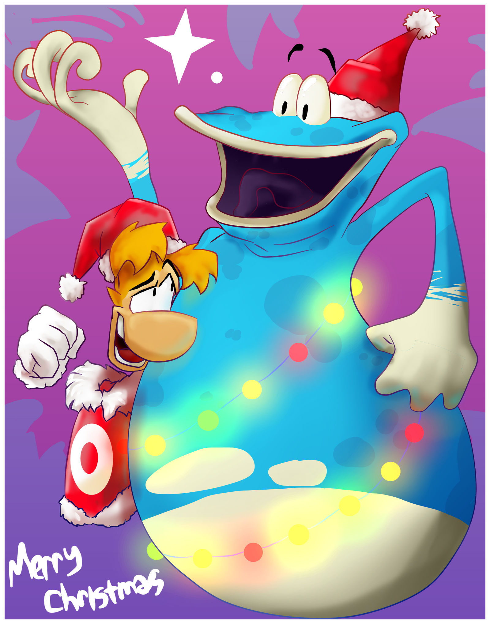 Rayman And Globox Merry Christmas By RayGo08 rus On DeviantArt rayman-and-globox-merry-christmas-by-raygo08-rus-on-deviantart