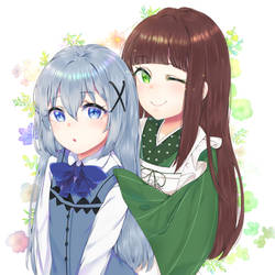 Chino Kafuu and Chiya Ujimatsu