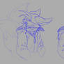 Naota Impmon and Tails sketch