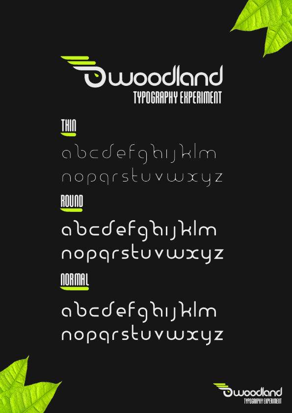 Woodland Typography