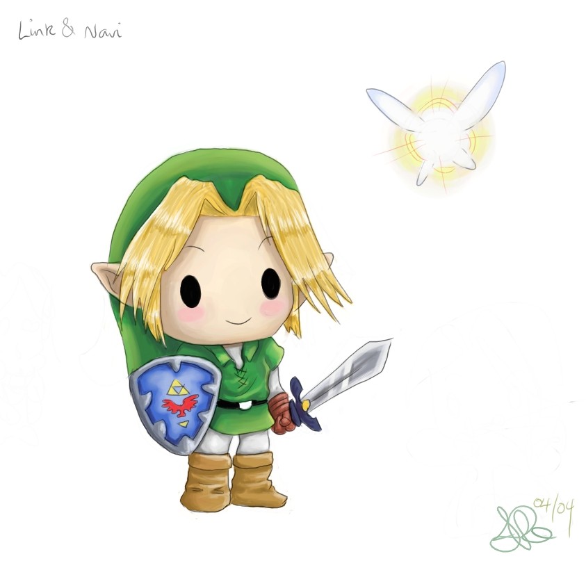 Chibi Link and Navi