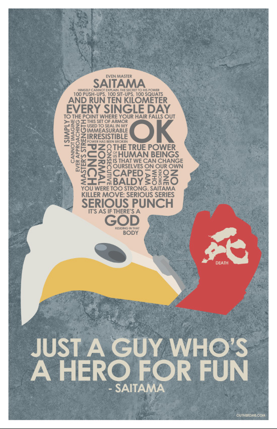 One Punch Man quote poster by outnerdme on DeviantArt