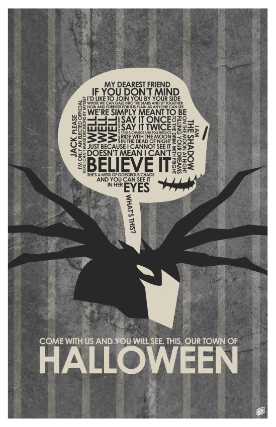 Nightmare Before Christmas Quote Poster