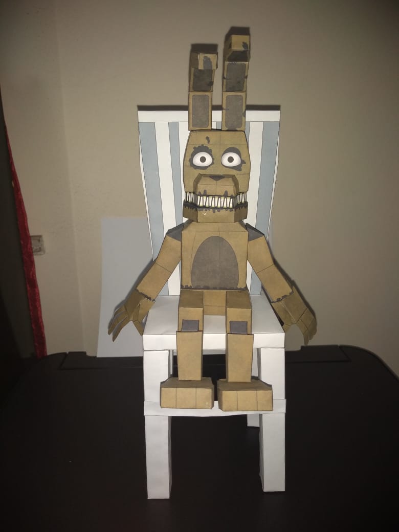 five nights at freddy's 4 Plush Trap Papercraft by Adogopaper on DeviantArt