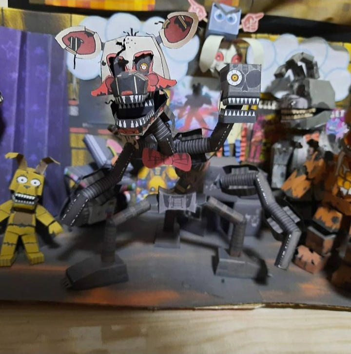 Minimum Rage Papercraft Papercraft Nightmare mangle by papermake on DeviantArt