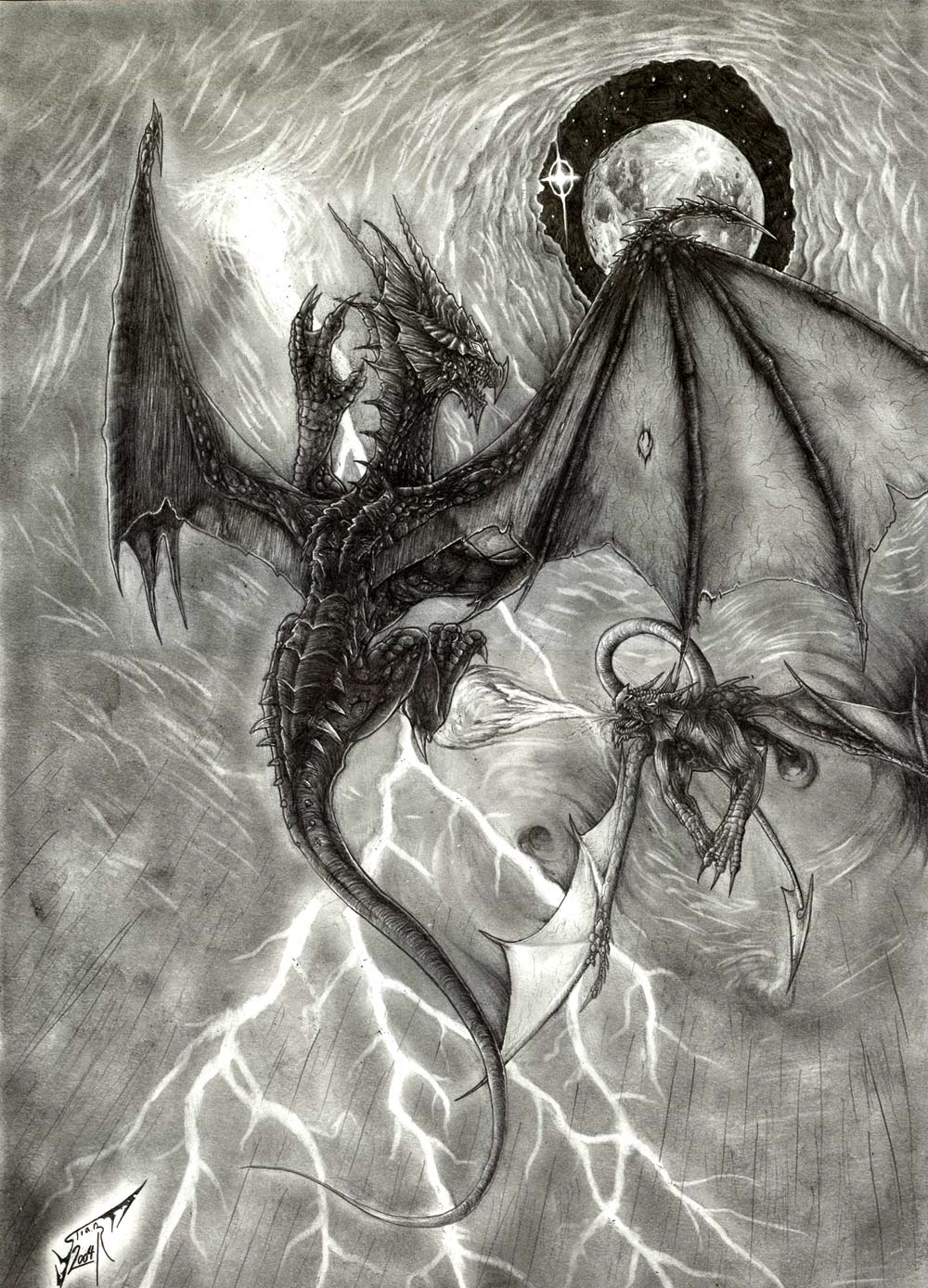Fighting Dragons by AlphonseCapone