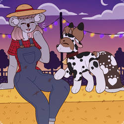 Flash Prompt - Farmer and Her Cow