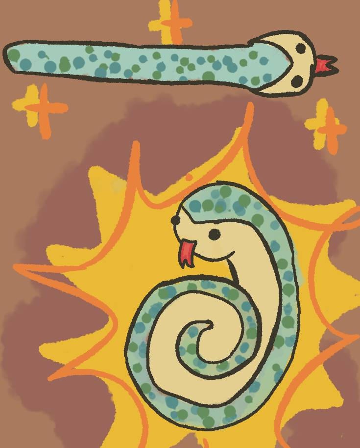 Remember these slap bracelet snakes by N0mzom on DeviantArt