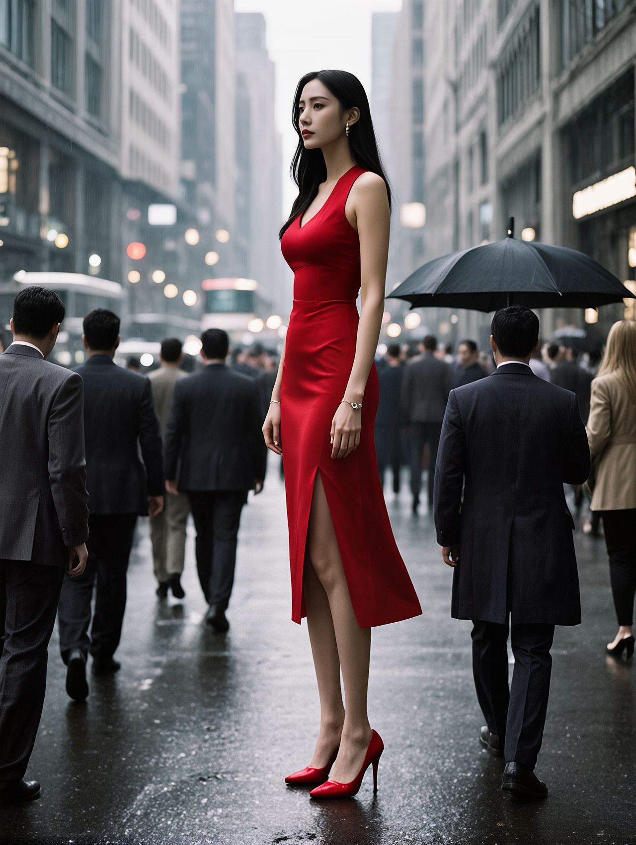 The woman in red (From the Matrix) by Enhanc3d on DeviantArt