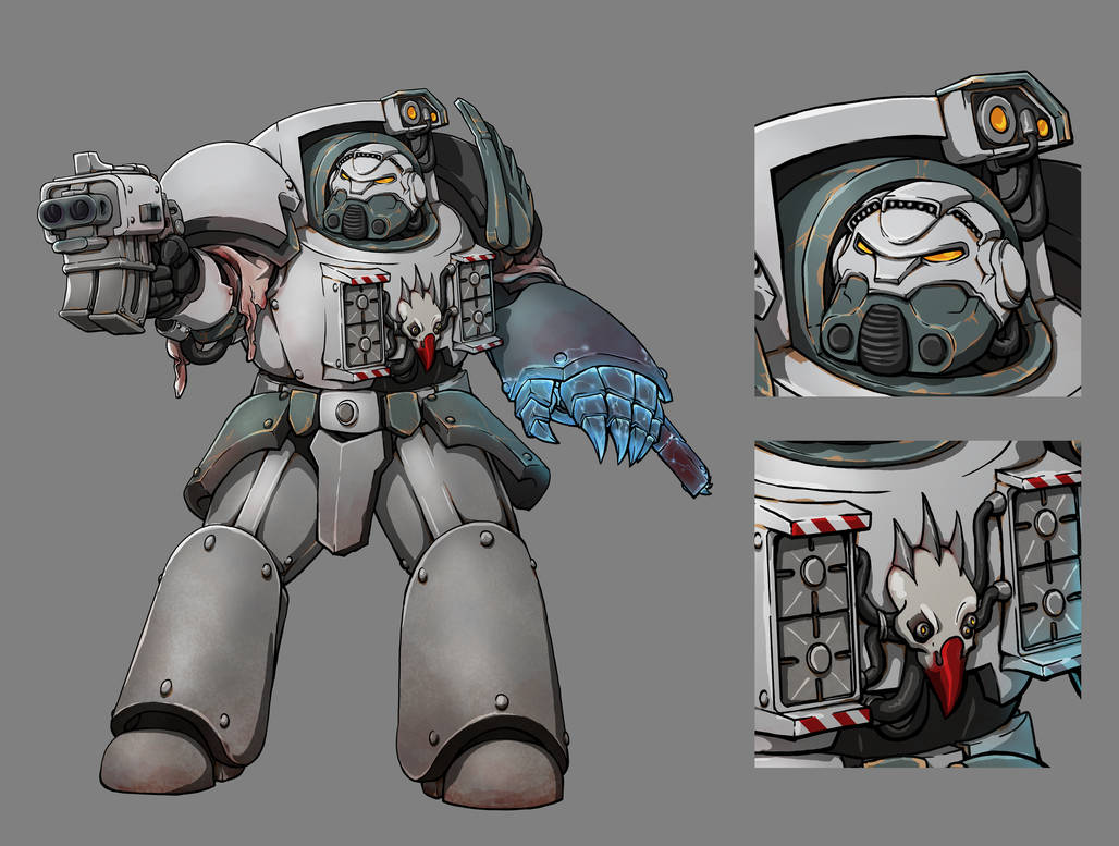 Terminator Chapter Master Custom Chapter Master in Terminator Armor - Ashen Shrikes by MistyMiasma on ...