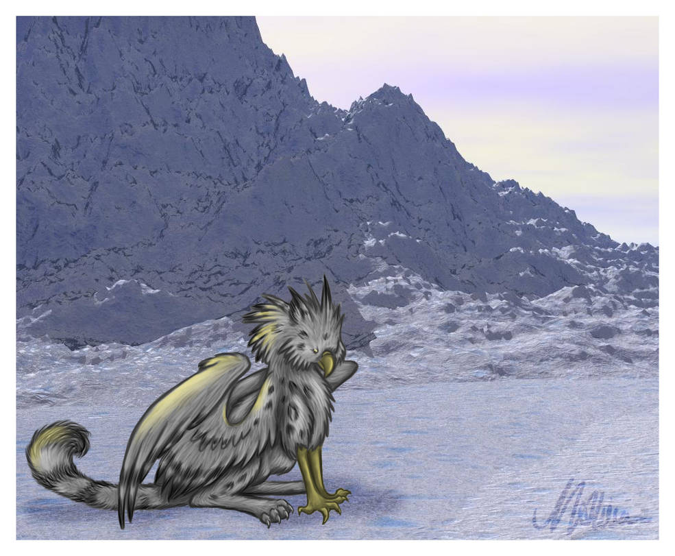 Snow Leopard Gryphon by TheSquishy0ne on DeviantArt